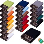 AVANTGARDE Premium SPANNBETTLAKEN - 140x200-160x220-40cm Steg - auch für Boxspringbett & Wasserbett - Spannbetttuch, sehr Gute ca. 170g/m² - Bettlaken 100% Jersey Baumwolle, ÖKO-TEX (16 Schwarz)