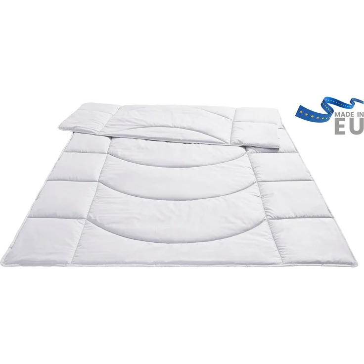 OTTO home Microfaserbettdecke Microlux, 100% Polyester, Bettdecke 135x200 cm bis 240x220cm, Füllung: Feuchtigkeitsregulierende 3D Klimafaser (Polyester), Bezug: Microfaser-Feinbatist, fest versteppter Bezug - keine Bettwäsche nötig, Sommer, Winter – Bild 3