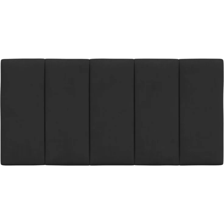 vidaXL Kopfteil-Kissen Schwarz 100 cm Samt 374657 – Bild 5