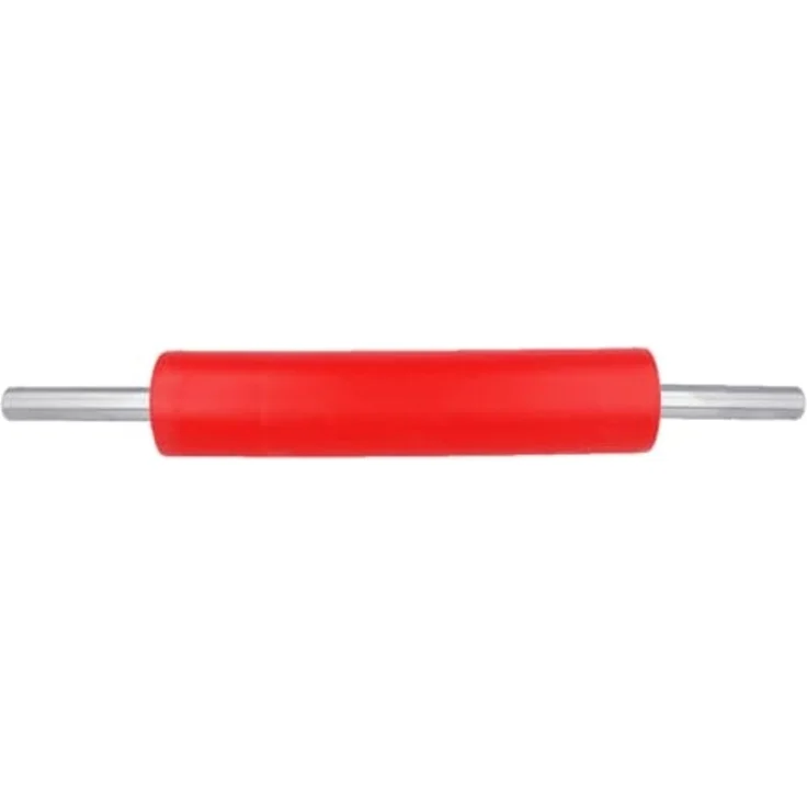 EUROHOME Teigroller Ausrollholz mit Silikonmantel und Edelstahlgriffen Edelstahl, (1-tlg, Nudelrolle Ø 6,5 cm), Holznudelrolle Teigrolle mit Griff - Teigroller – Bild 3