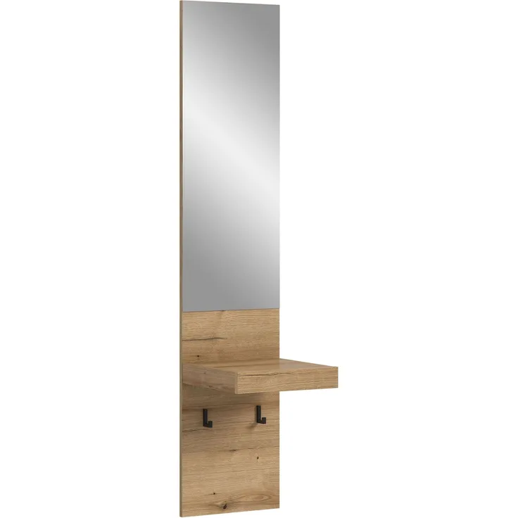 Garderoben/Spiegelpaneel B/H/T: 35x160x37 cm in Evoke Oak Nachbildung und --
