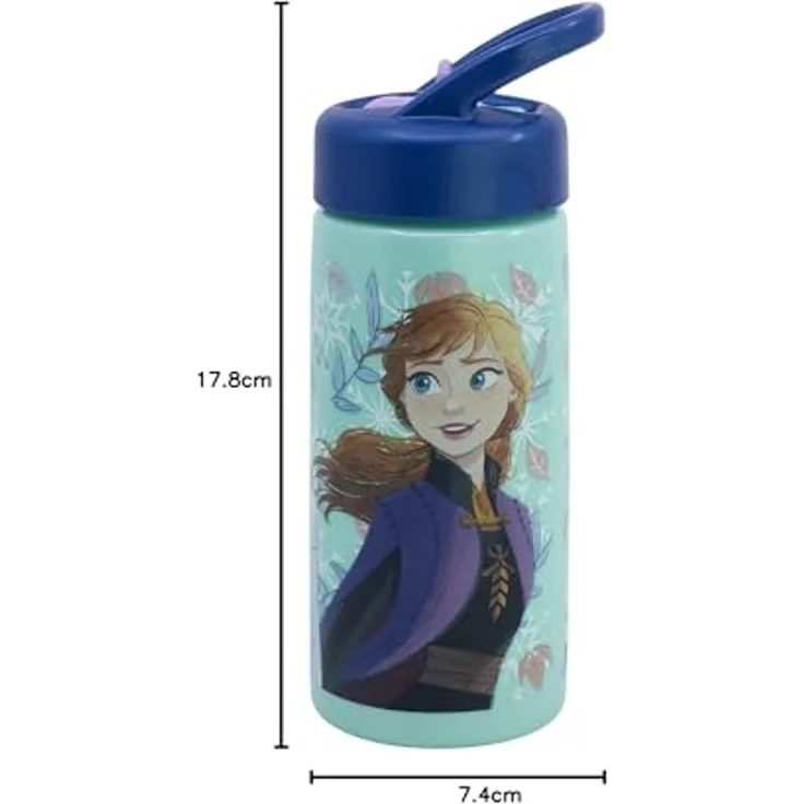 Disney Frozen Kinder Wasserflasche 410 ml für Alltag Schule und unterwegs – Bild 4