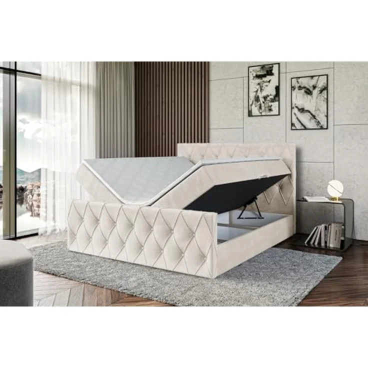 ALTDECOR Boxbett AMAY (Multipocket-Matratze H4. H3 Matratze Bonellfederung. Topper. Kopfteil) – Bild 7