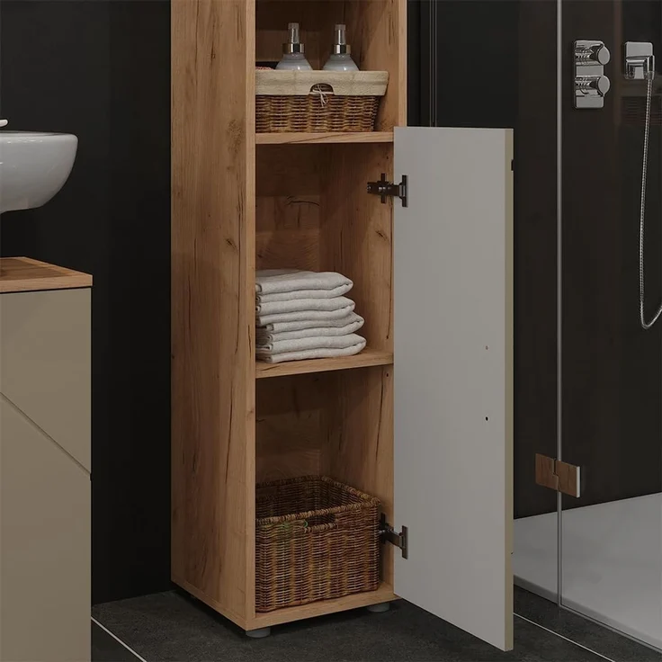 Badmöbel-Set Irma Beige 3-teilig Vicco – Bild 4