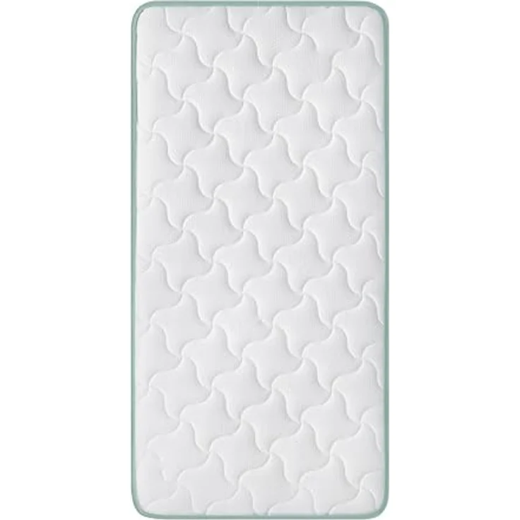 Dormio Atmungsaktive, milbendicht, antibakteriell. Kern aus reinem Eliocel Dichte. Größe 60 x 120 cm, Höhe 12 cm. Matratze für Kinderbett, Baumwolle, weiß, 60x120 – Bild 7