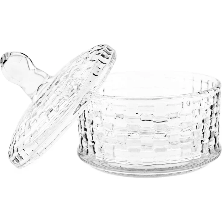 Bonboniere-Set 3-teilig mit Deckel aus hochwertigem Glas - stapelbar & stilvoll – Bild 2