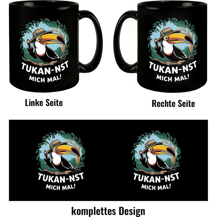 speecheese Tasse Tukan-nst mich mal Tasse mit Tukan im Dschungel – Bild 4