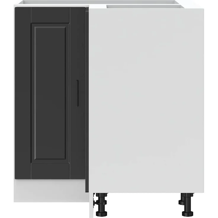 vidaXL Küchen-Eckunterschrank Porto Schwarz Holzwerkstoff 853988 – Bild 1