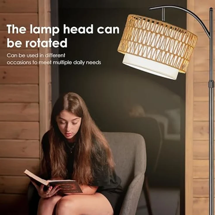 CCLIFE Bogenlampen Bogenlampe Stehlampe LED E27 Bogenleuchte Wohnzimmer – Bild 8