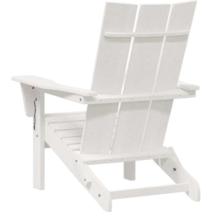 vidaXL Klappbarer Adirondack-Stuhl Weiß 80,5 x 74,5 x 92 cm HDPE 42006617 – Bild 5