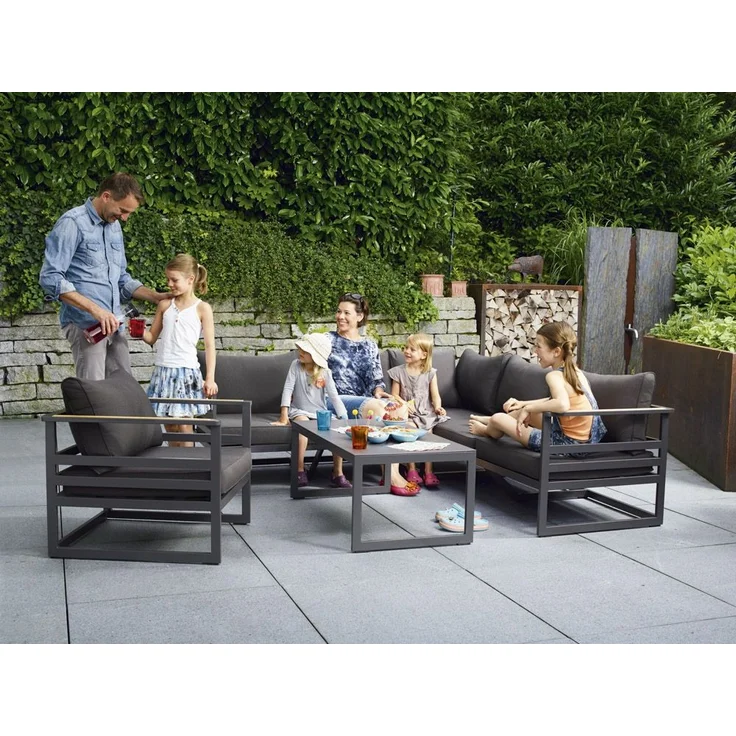 Sieger Sydney Lounge 1- Sitzer eisengrau/grau – Bild 2