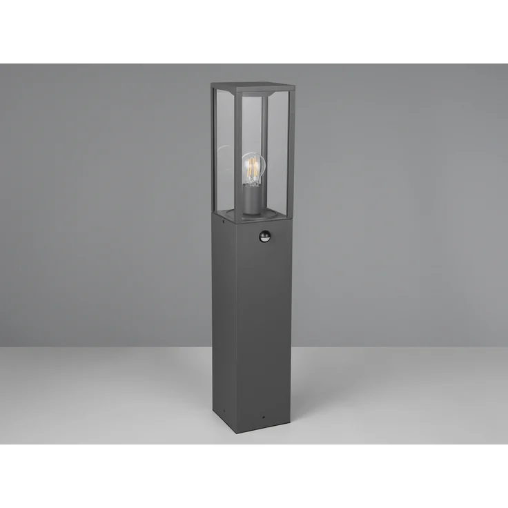 LED Pollerleuchte mit Bewegungsmelder in Anthrazit, Höhe 80cm – Bild 5