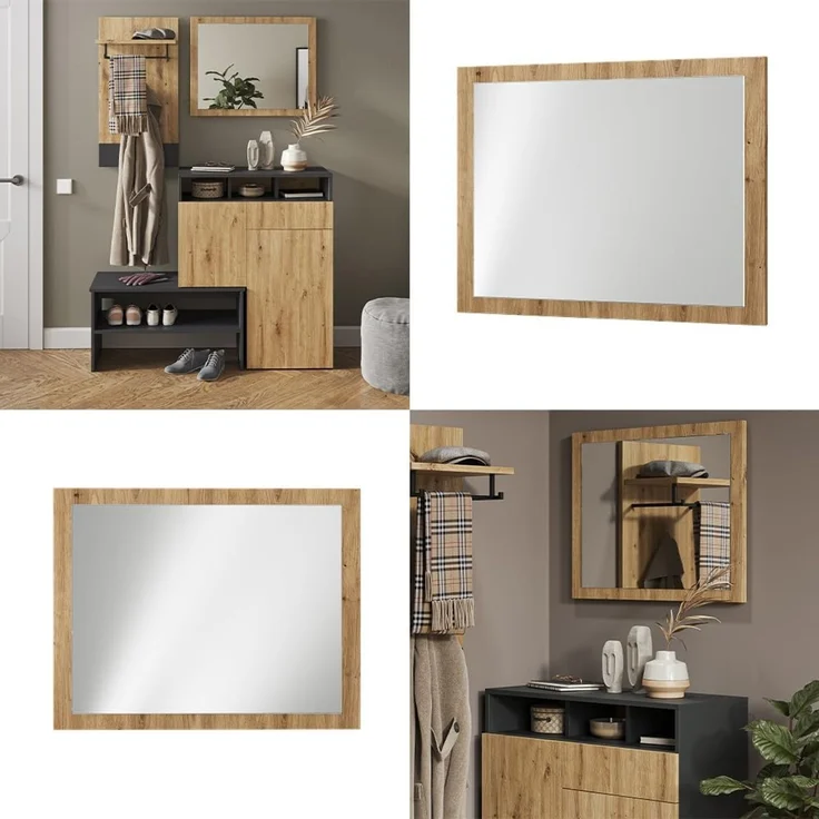 Wandspiegel Selena Artisan-Eiche 70 x 55 cm Vicco – Bild 8