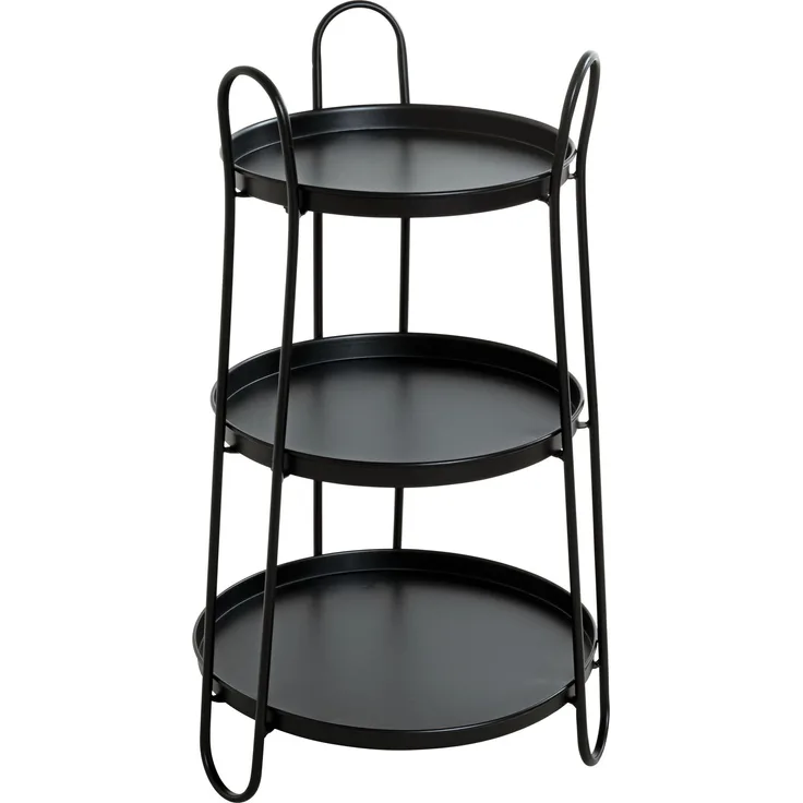 HAKU Möbel Beistelltisch - schwarz - H. 72cm - HAKU-25547