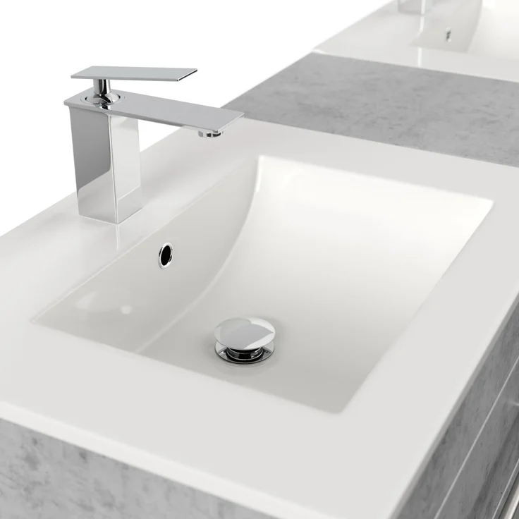 Badmöbel Roma XL SoftClose beton : Beton – Bild 5