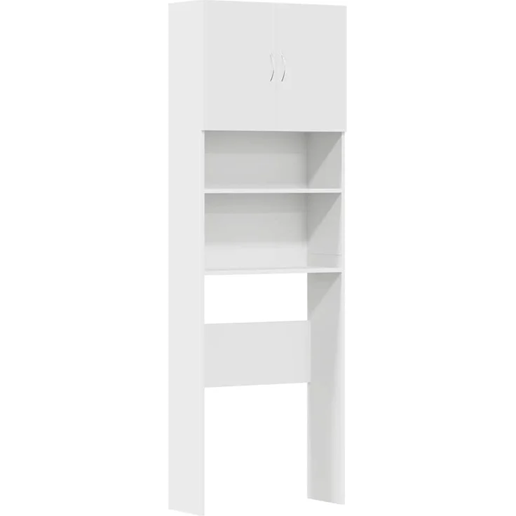 vidaXL Waschmaschinenschrank Weiß 64x24x190 cm Holzwerkstoff 859127 – Bild 1