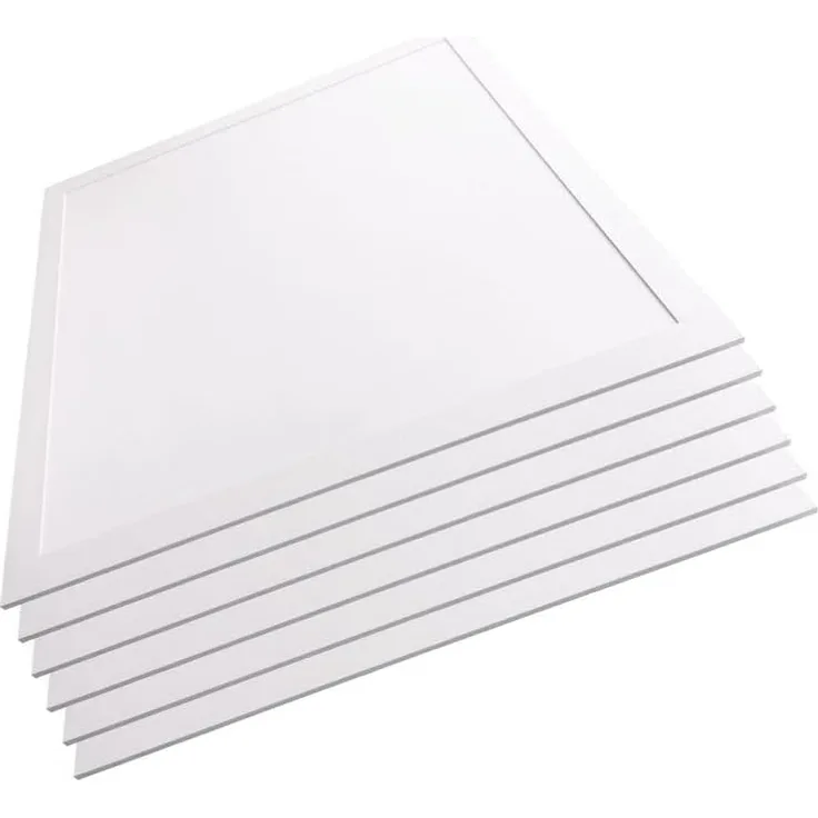 LUXULA LED Panel 6er Pack LED BackLit Panel, 62x62, 40W, 4400 lm, 6000K, 110°, IP44, LED fest integriert, Tageslichtweiß, kaltweiß, spritzwassergeschützt