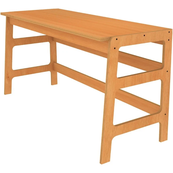 Skye Decor 'CPT4802-150' Schreibtisch mit Bücherregal, Teak, 150 x 75 x 60 cm – Bild 5