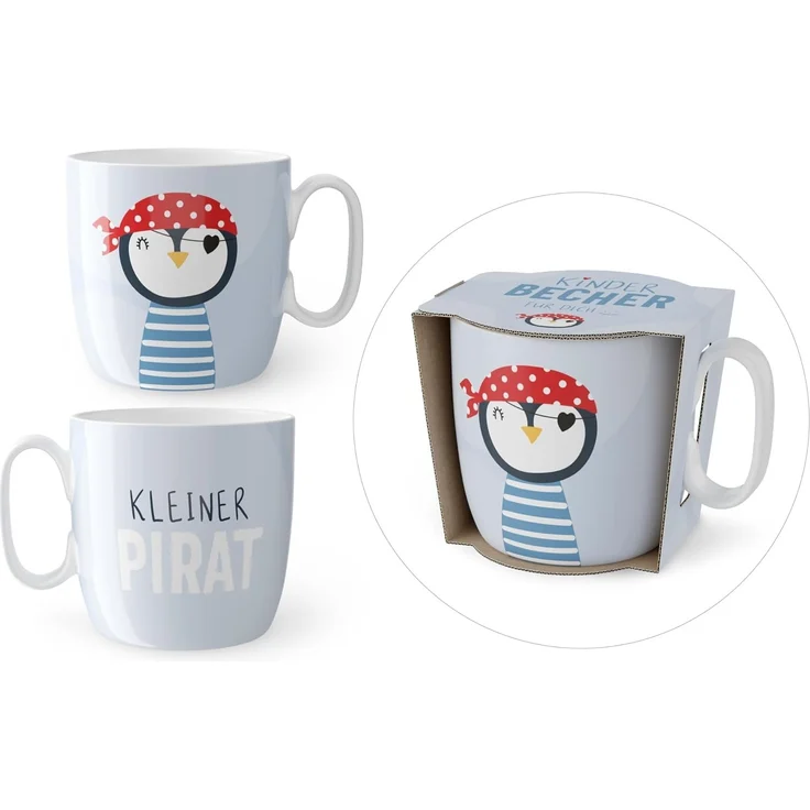 Kindertasse Kinderbecher Tasse Becher Porzellan 150ml la vida Auswahl Motiv Kleiner Pirat 940333 – Bild 2
