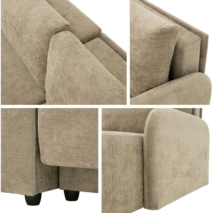 Mirjan24 Ecksofa Nirez (Farbe: Margo 227.11), 88 x 160 x 233 cm – Bild 7