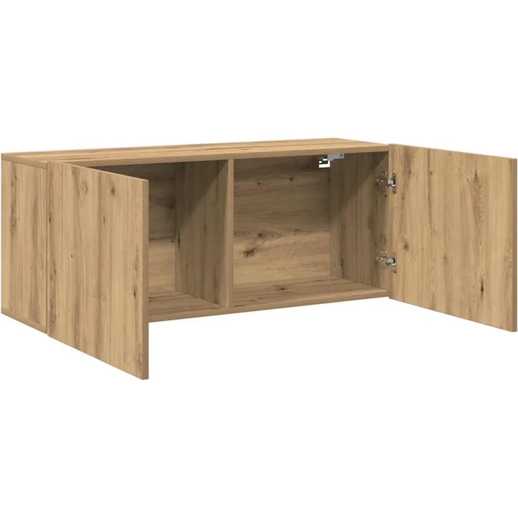 TV-Wandschrank, TV-Hängeboard Fernsehschrank Artisan-Eiche 100 x 30 x 41 cm – Bild 5