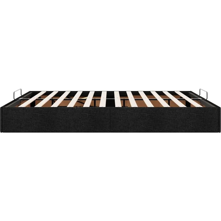 vidaXL Ottoman-Bett ohne Matratze Schwarz 160x200 cm Stoff 3310891 – Bild 2