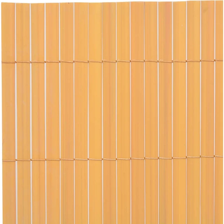 vidaXL Gartenzaun Doppelseitig PVC 90×300 cm Gelb 43624 – Bild 3