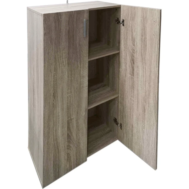 HTI-Living Mehrzweckschrank Kommode mit 3 Regalfächern Nina Sonoma (Stück, 1-St, 1 Kommode) Schrank Anrichte Sideboard – Bild 6