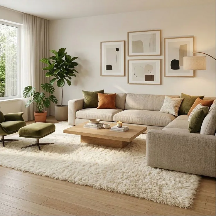 Pergamon Flokati-Teppich Natur Teppich Flokati Comfort, Rechteckig, Höhe: 50 mm