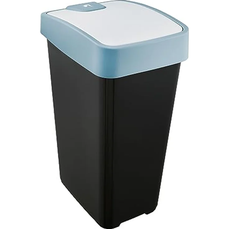 keeeper Premium Abfallbehälter mit Flip-Deckel, Soft Touch, 45 l, Magne, Nordic Blue – Bild 3