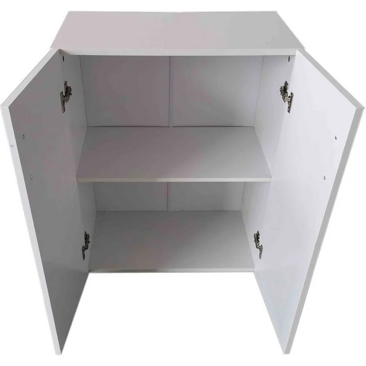HTI-Living Mehrzweckschrank Kommode mit 2 Regalfächern Nina Weiß (Stück, 1-St, 1 Kommode) Schrank Anrichte Sideboard – Bild 2
