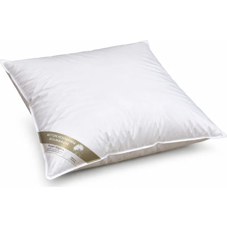 Betten Hofmann Daunenkissen 80x80 cm 850g Daunen Kopfkissen Kissen prall dick 100% neue Daunen