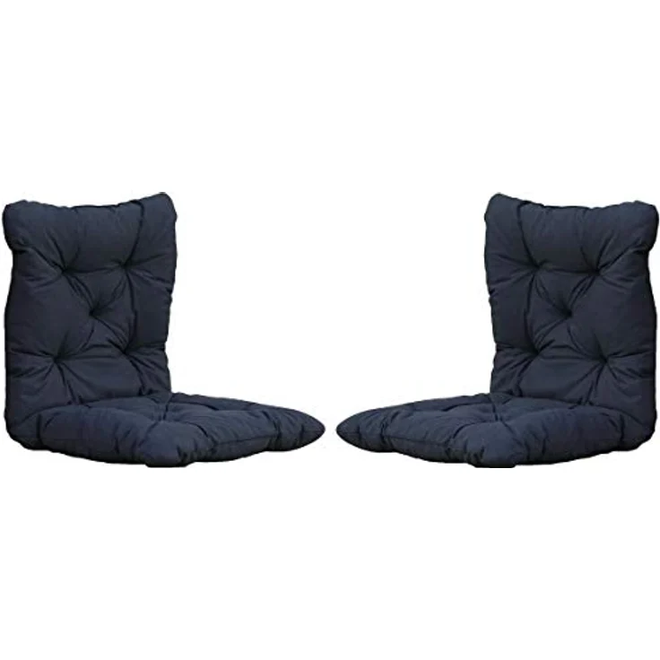 Chicreat Set mit 2 Sitzkissen 98 x 50 x 8 cm, Dunkelgrau – Bild 2