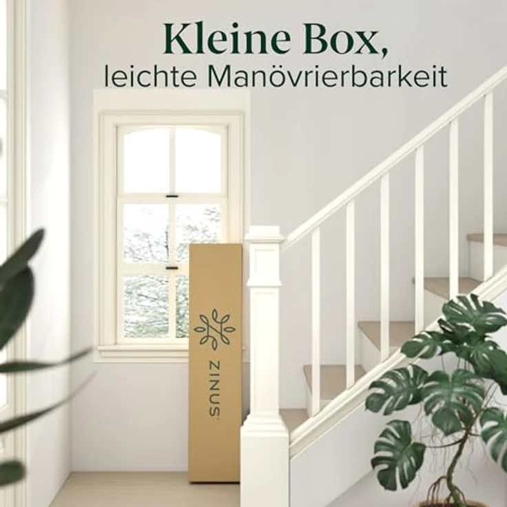 Zinus Caleb Bett 140x200 cm - Höhe 36 cm mit Stauraum unter dem Bett - Metall-Plattformbettrahmen - Klappbarer Bettrahmen - Schwarz – Bild 8