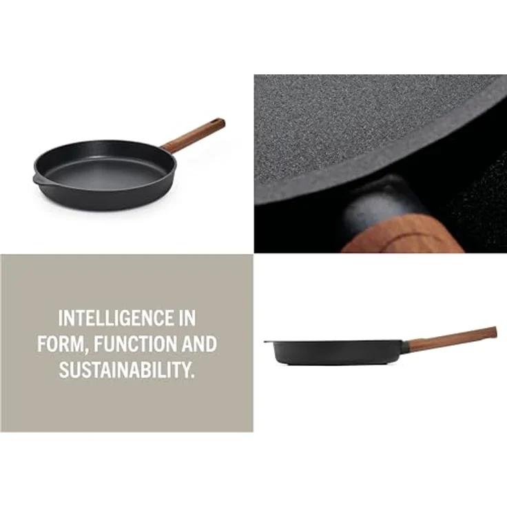 Woll Eco Logic Induktion Gusspfanne Ø 28 cm 5 cm hoch Holzstiel – Bild 3
