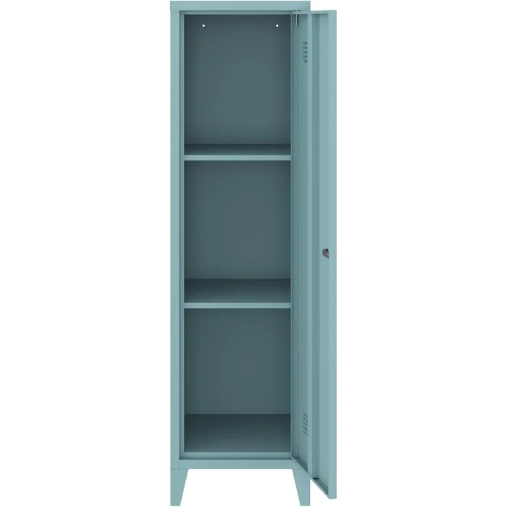Einzelspind Kurikka 137x38x38 cm Graublau [en. casa] – Bild 9