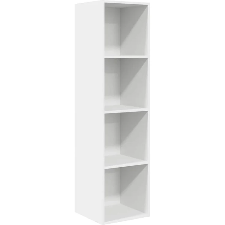 TV-Wandschrank, TV Hängeboard Hängeschrank Weiß 37 x 37 x 142,5 cm Holzwerkstoff – Bild 2