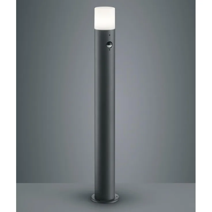 LED Wegeleuchte Anthrazit Pollerleuchte mit Bewegungsmelder Höhe 80cm IP44