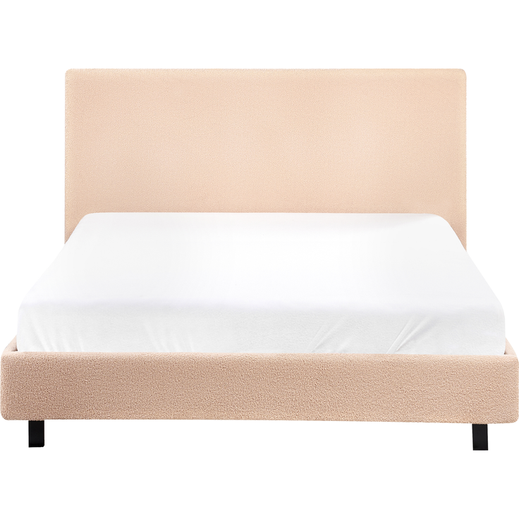 Bett mit Lattenrost Bouclé ALBI 120x200 cm Beige – Bild 6