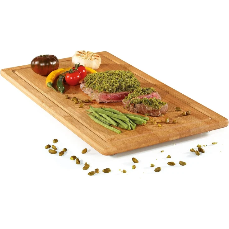 Schneidebrett Küchenbrett Herdabdeckplatte Bambus 49,5×28cm ZASSENHAUS 054385 – Bild 3