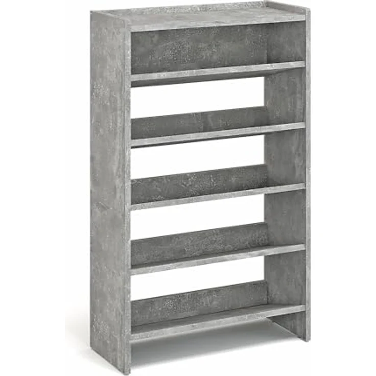 KOMTO Schuhregal Elexis 5 Schmal - Schuhablage Flur mit 5 Ebenen Offener Schuhschrank, Schuhschrank Schuh Organizer Platzsparend, 60 x 25 x 98 cm – Bild 7