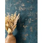 Newroom Vliestapete, Blau Tapete Modern Beton - Betonwand Betonoptik Dunkelblau Gold Industrial Glamour Zement Metallic für Schlafzimmer Wohnzimmer Küche, Betonwand, Betonoptik
