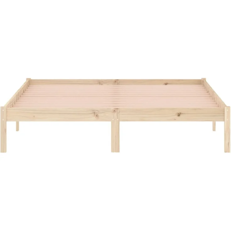 vidaXL Massivholzbett ohne Matratze 152x203 cm Kiefer 822459 – Bild 4