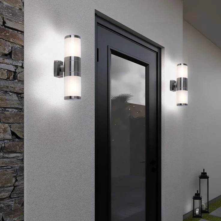 RGB LED Wandleuchte, Edelstahl, App- und Sprachsteuerung – Bild 9