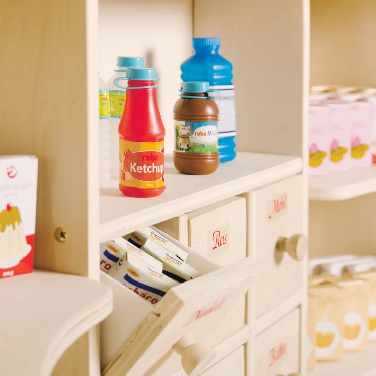 roba Kaufladen - 6 Schubladen - Theke - Seitentheke - Holz natur – Bild 12