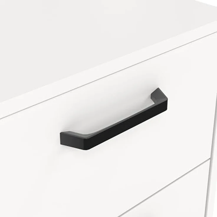 Tvilum Sofia Nachttisch mit 2 Schubladen in Weiß, 40 cm B x 39,6 cm T x 44,2 cm H – Bild 7