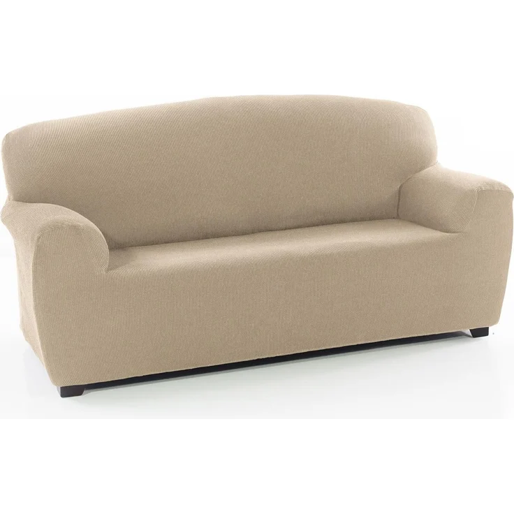 ECOMMERC3 Sofabezug für 3-Sitzer, 180-220 cm, Sofa-Effekt, Beige, einfache Installation