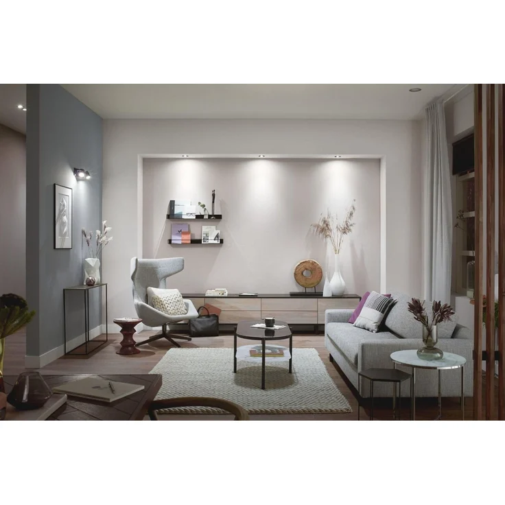 Philips Hue White & Color Ambiance Centura runde Einbauspots 3-er Pack, dimmbare Deckenlampen für das Hue Lichtsystem mit 16 Mio. Farben, smarte Lichtsteuerung über Sprache und App, schwarz – Bild 1