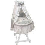 Amigos Stubenwagen weiß, Bär Mond grau komplett