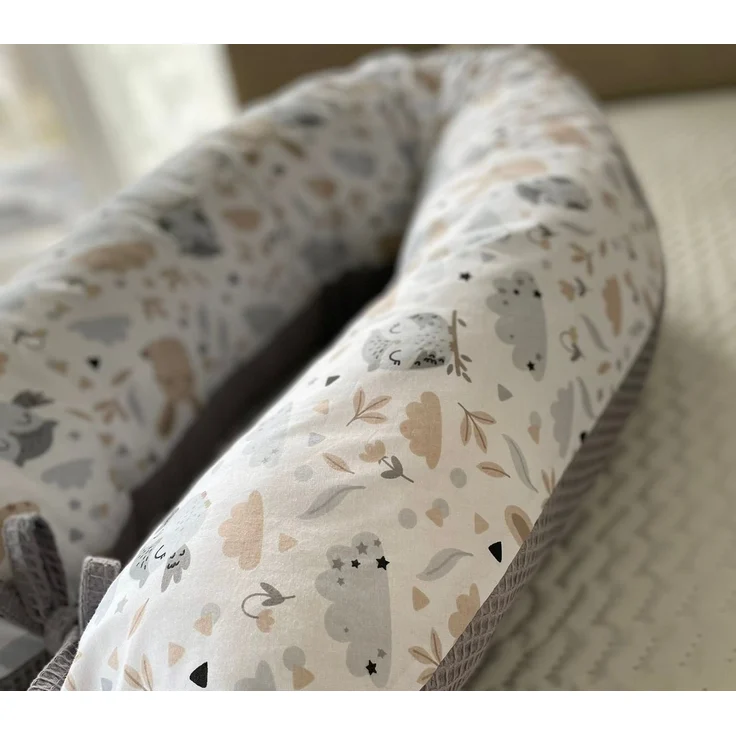 Loolay Stillkissen WAFFELPIQUE HASE Kissen Seitenschläferkissen Schwangerschaftskissen, 170 o. 190 cm Kissen + BEZUG (abnehmbar) HASE Beige Weiss WAFFEL Rosa, Grau, Minze, Weiß, M/ L u. L/ XL - perfekt Auswahl für Schwanger Seitenschläfer Schlafen!, PR... – Bild 1
